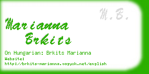 marianna brkits business card